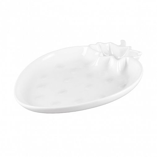 Блюдо сервировочное Nouvelle Home Маршмеллоу, фарфоровое, 25,5 x 21,5 см фото