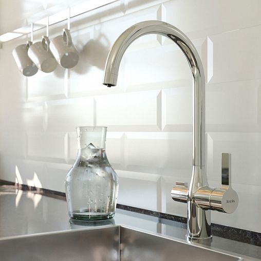 Смеситель для кухни IDDIS Pure, с подключением к фильтру, хром фото