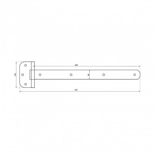 Петля-стрела Секрет ПС-600, серебро фото