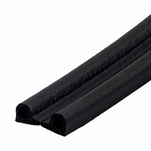 Уплотнитель P-профиль Tech-Top, 9 x 5 мм, бухта 100 м, черный фото
