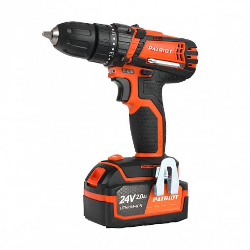 Дрель-шуруповерт аккумуляторная Patriot BR 241ES, 24 В, 2 x 2 Ач Li-ion, с 2 АКБ и ЗУ фото