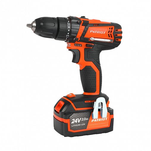 Дрель-шуруповерт аккумуляторная Patriot BR 241ES, 24 В, 2 x 2 Ач Li-ion, с 2 АКБ и ЗУ фото