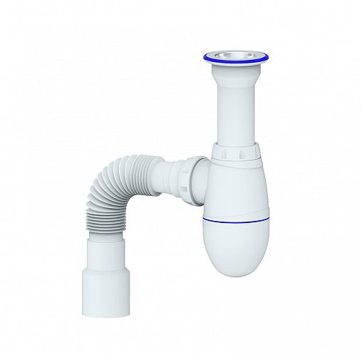 Сифон бутылочный Unicorn B120, с выпуском 1 1/2" x 40 мм фото