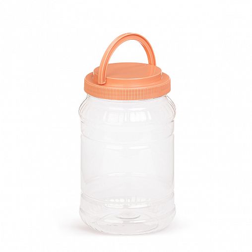 Банка для сыпучих продуктов ПЭТ Альтернатива, со складывающейся ручкой, 2 л фото