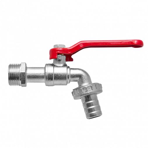 Кран шаровой с носиком под шланг Light, с наружной резьбой, 1/2" фото