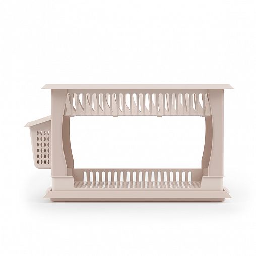 Сушилка для посуды Альтернатива Мечта Хозяйки №1, 48 x 30,5 x 30 см, светло-бежевая фото