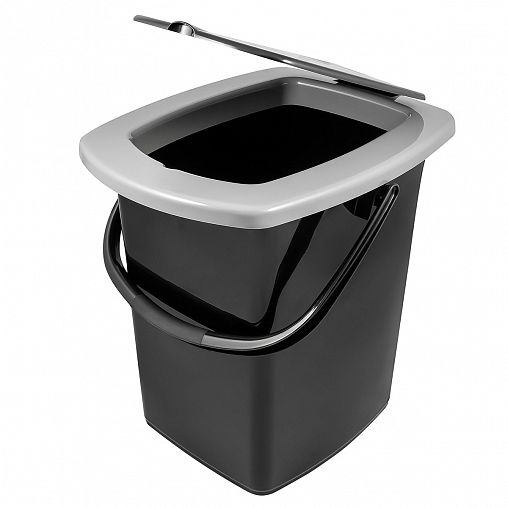 Ведро-туалет Plast Team, 22 л, черный фото