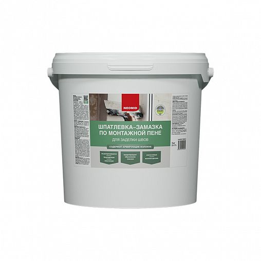 Шпатлевка по монтажной пене Neomid, 5 кг фото
