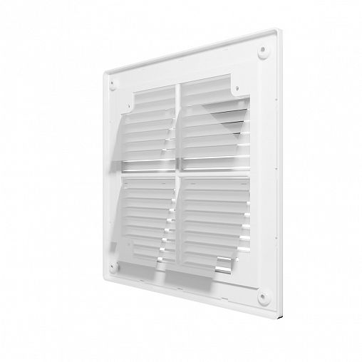 Решетка вентиляционная разъемная Era R2121BV, пластиковая, с обратным клапаном, 210 x 210 мм фото