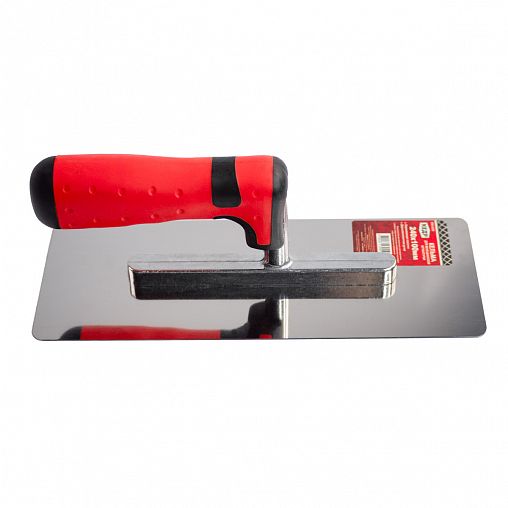 Гладилка для венецианской штукатурки Кедр, нержавеющая сталь, двухкомпонентная ручка, 240 x 100 мм фото