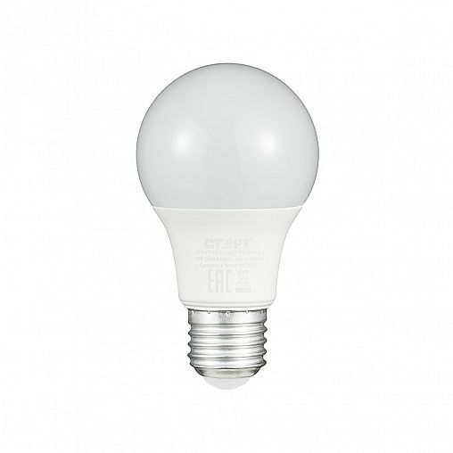 Лампа светодиодная LED Старт ECO Груша, E27, 7 Вт, 2700 K, теплый свет фото