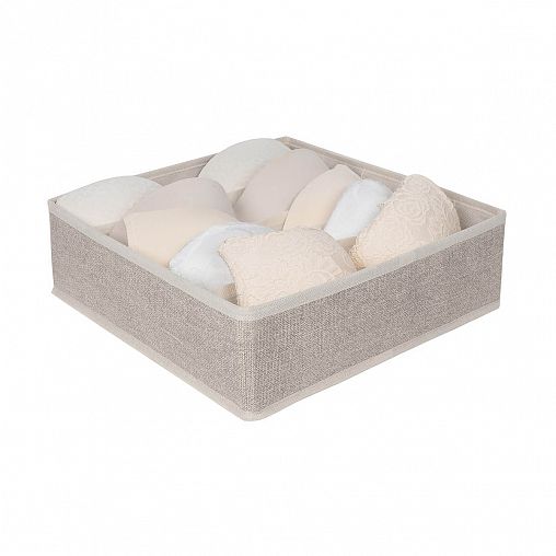Органайзер для белья EG Linen, 5 секций, 32 x 32 x 10 см фото