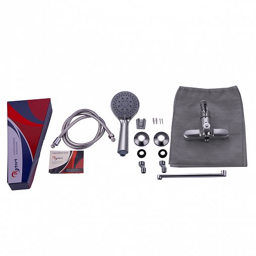 Смеситель для ванны с душем PLStart PD22073, с длинным изливом, хром фото