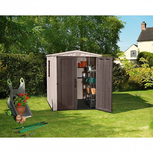 Хозблок Keter Factor 6x6, 173,5 x 195 x 208 см, бежевый фото