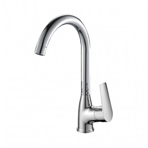 Смеситель для кухни Rossinka S35-23, однорычажный, хром фото