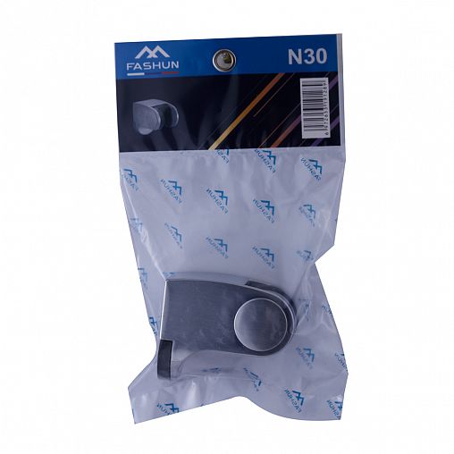 Настенный держатель для лейки Fashun N30, с регулировкой наклона, сатин/серый фото