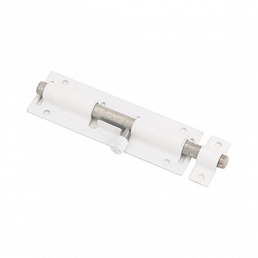 Засов дверной круглый Секрет ЗД-07, белый фото