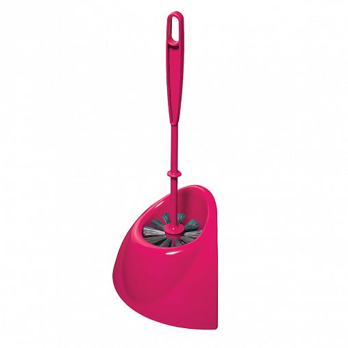 Ершик для унитаза York Уголок, с подставкой, микс фото