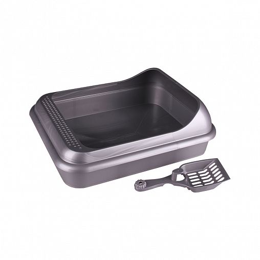 Лоток для животных Альтернатива Верный друг, с совком, микс фото