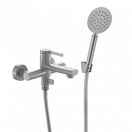 Смеситель для ванны с душем Fashun A53030, сатин фото