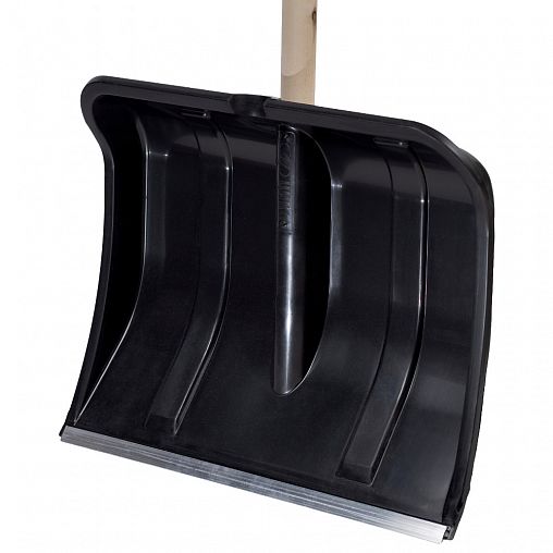 Лопата для уборки снега Cycle Богатырь Standart, с деревянным черенком, 500 x 397 мм фото