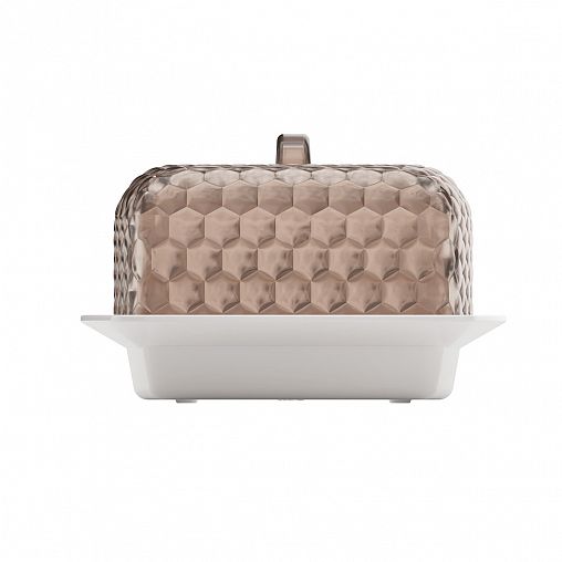 Масленка Альтернатива Мозаика, 18,5 x 12 x 7,2 см, бело-тонированная фото