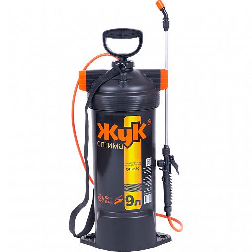 Опрыскиватель Жук Оптима ОП-220 9 л, стеклопластик, нетелескопический брандспойт фото