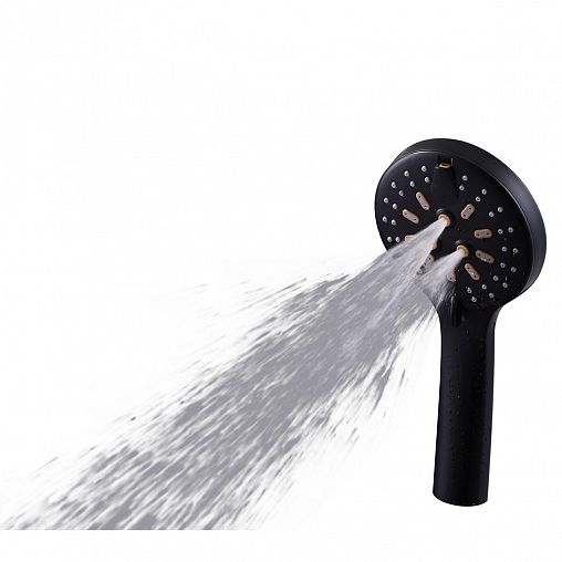 Лейка для душа Fashun A15-7, 5 режимов, черная фото