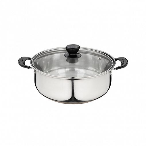 Набор посуды Promo, 5 предметов (кастрюли 1,25, 2,2 л + ковш 1,25 л + 2 крышки) фото