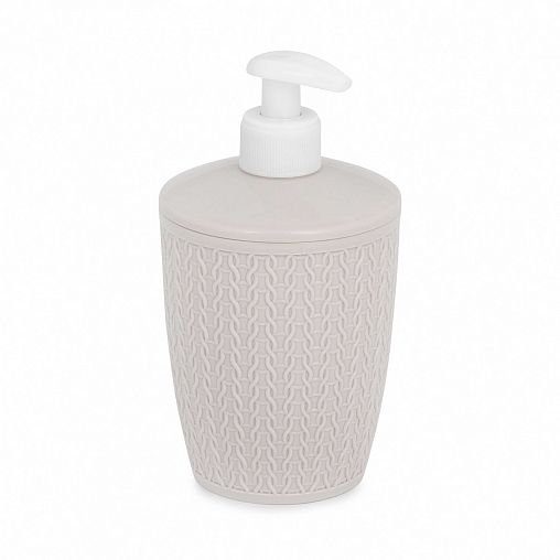Дозатор для жидкого мыла Альтернатива Вязаное плетение, бежевый фото