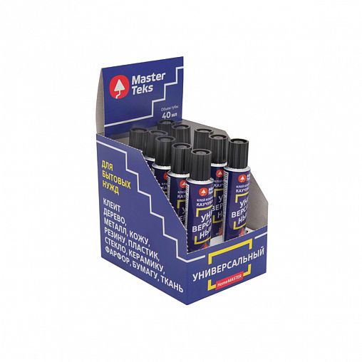 Клей контактный каучуковый MasterTeks HomeMaster Универсальный, 40 г фото