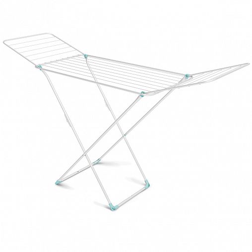 Сушилка для белья напольная Nika, сушильное полотно 18 м, белая фото