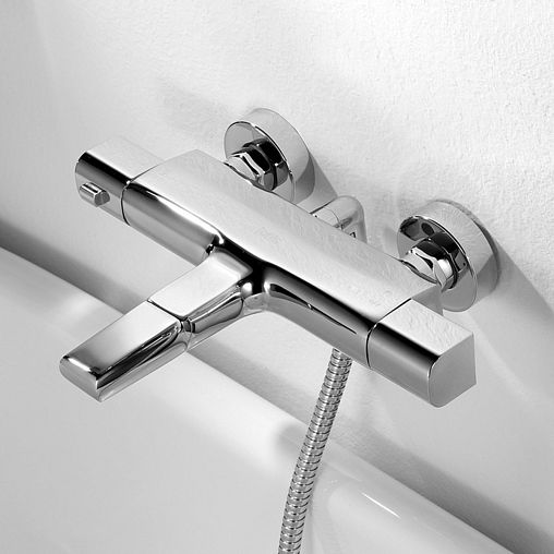 Смеситель для ванны IDDIS Uniterm, с термостатом, хром фото