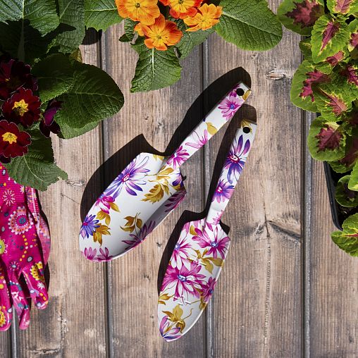 Совок посадочный Feona, цельнометаллический, узкий, 270 мм фото