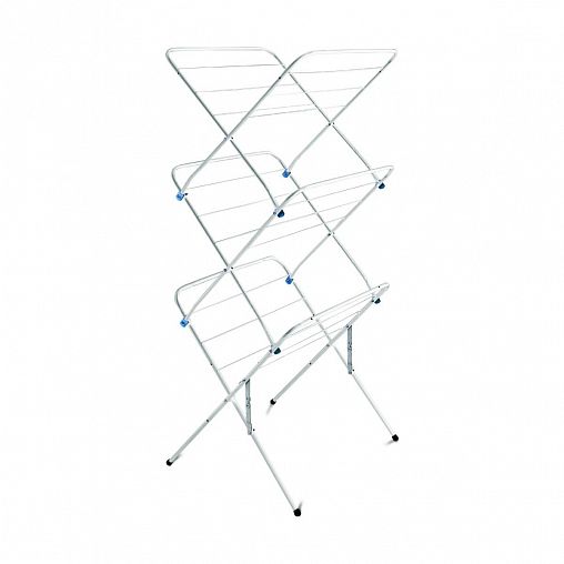 Сушилка для белья напольная Nika СБВ2/Б, вертикальная, сушильное полотно 15 м, белая фото