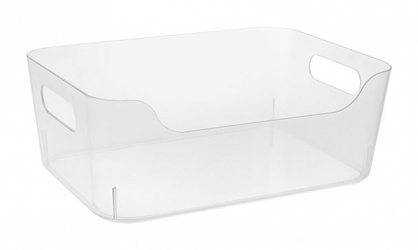 Корзина универсальная Econova Scandi, 170 x 120 x 75 мм, 1,2 л, прозрачная фото