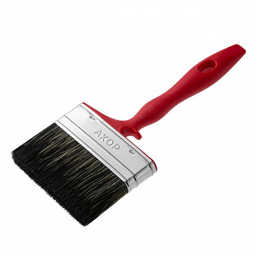 Кисть плоская для водных красок Акор Мастер, смешанная щетина, пластиковая ручка, 100 x 17 мм фото