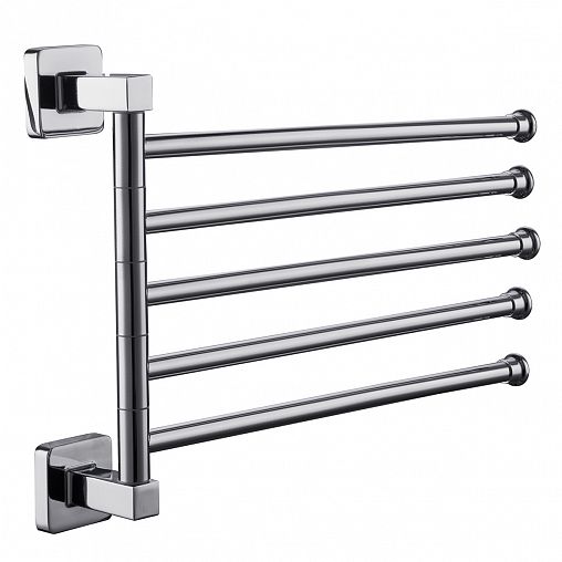 Полотенцедержатель поворотный Fashun A2615, пятерной, хром фото