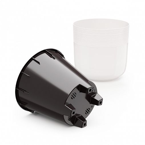 Горшок для цветов Альтернатива Линель, с автополивом, 2,7 л, белый фото