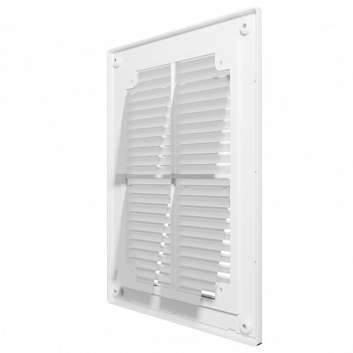 Решетка вентиляционная разъемная Era R1825BV, пластиковая, с обратным клапаном, 180 x 250 мм фото