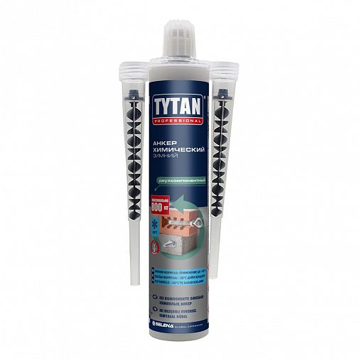 Анкер химический Tytan Professional, зимний, двухкомпонентный, 300 мл фото