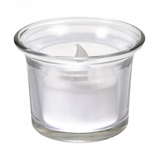 Свеча чайная светодиодная Vegas Классика, в подсвечнике, на батарейке, 6 x 5 см фото