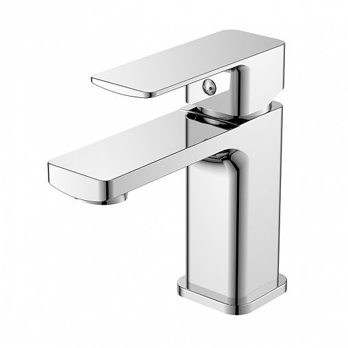 Смеситель для раковины с коротким изливом Decoroom DR20011, однорычажный, хром фото