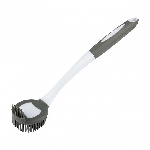 Щетка мытья для посуды Рыжий кот, 29 x 6 x 5,5 см, серая фото