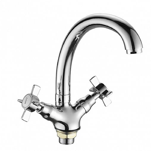 Смеситель для кухни Fashun A4224, хром фото