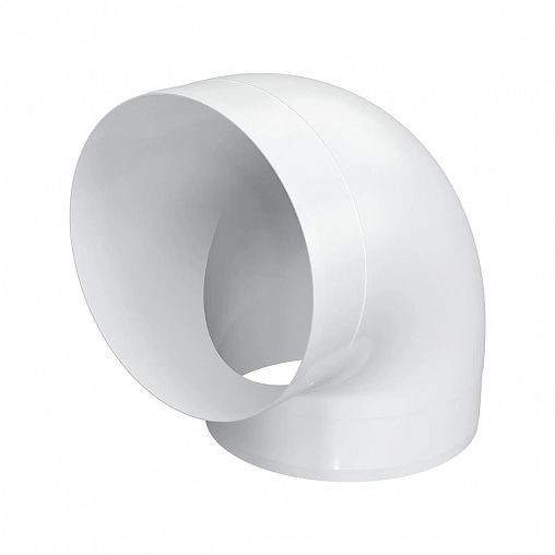 Колено круглое Era 15ККП, 90 градусов, пластик, d 150 мм фото