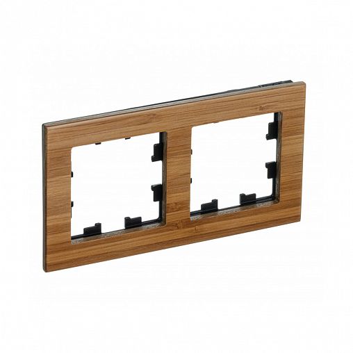 Рамка Systeme (Schneider) Electric Atlasdesign Nature, 2-поста, бамбук фото