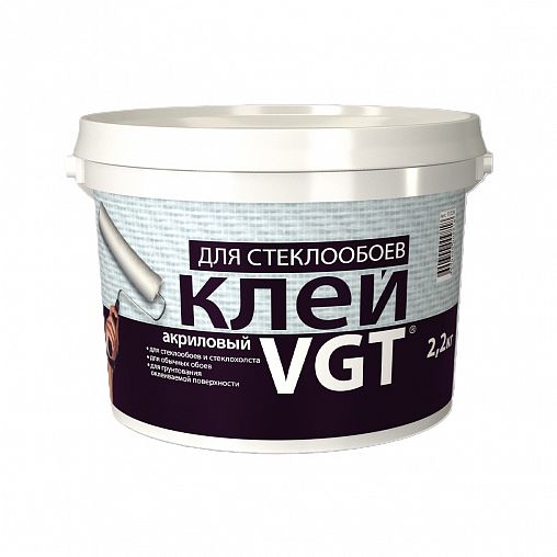 Клей для стеклообоев VGT готовый, 2,2 кг фото