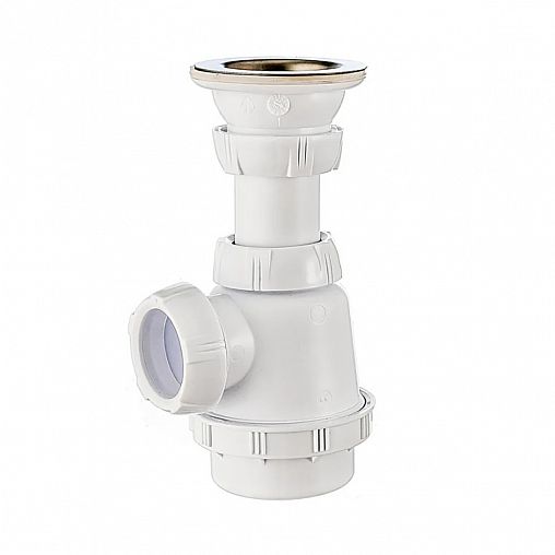 Сифон для биде или раковины Wirquin, сверхкомпактный, с выпуском, 1 1/4" x 32 мм фото