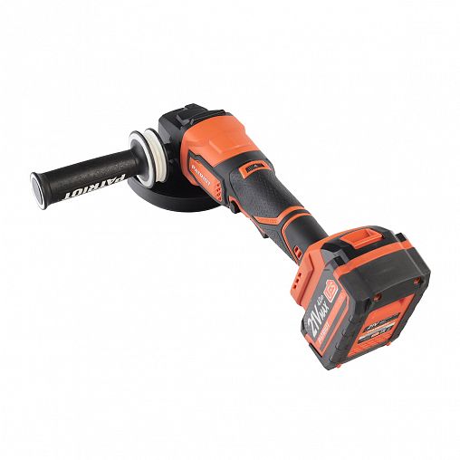 Угловая шлифмашина аккумуляторная Patriot AG 125LI UES, D 125 мм, 21 В, 1 x 4 Ач Li-ion, ЗУ фото